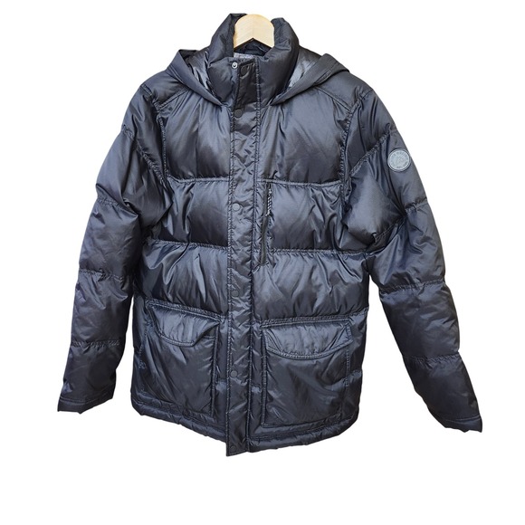 Alpine Design Mens‎ Hooded Puffer Jacket Winter Warm Parka Black EST 1962 Sz M - Picture 4 of 12